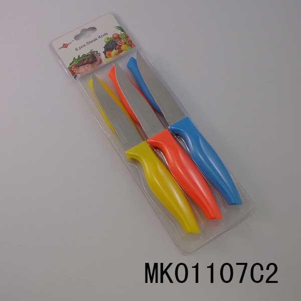 6PCS STEAK KNIFE with PP Handle