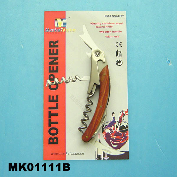 WINE BOTTLE OPENER WOODEN Handle
