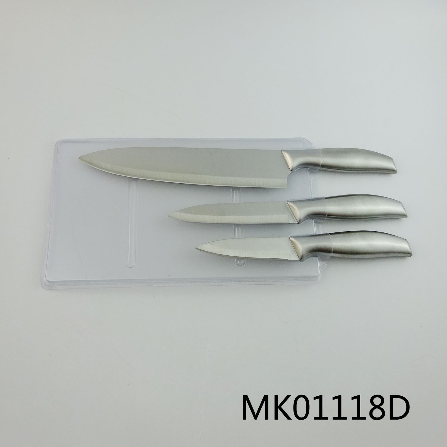 SET of 3PCS KITCHEN KNIFE IN PVC