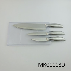 SET of 3PCS KITCHEN KNIFE IN PVC