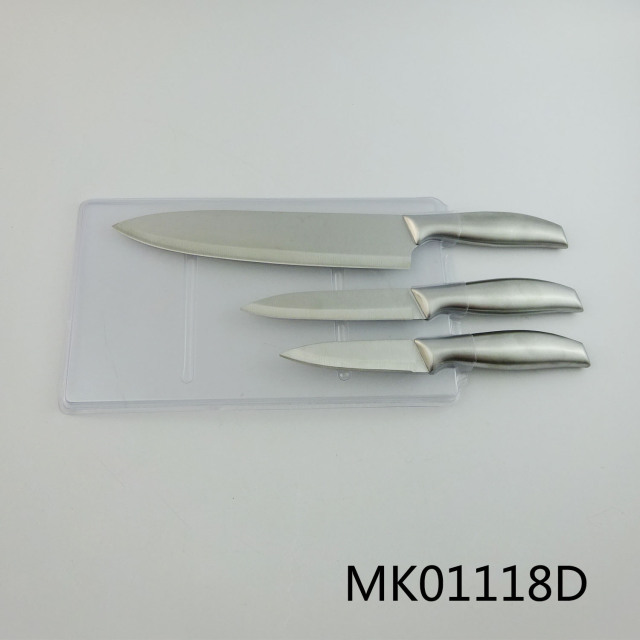 SET of 3PCS KITCHEN KNIFE IN PVC