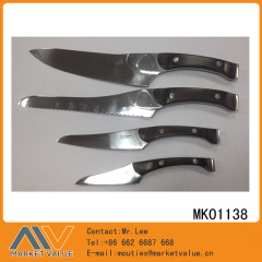 4PCS KITCHEN KNIFVES SETS with WOODEN Handle