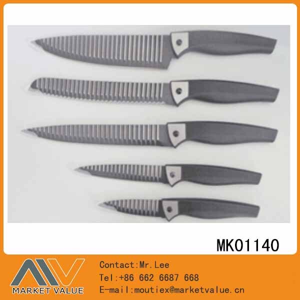 5PCS KITCHEN KNIFE with PP Handle