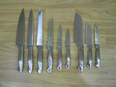 9PCS SS KNIFE HOLLOW Handle