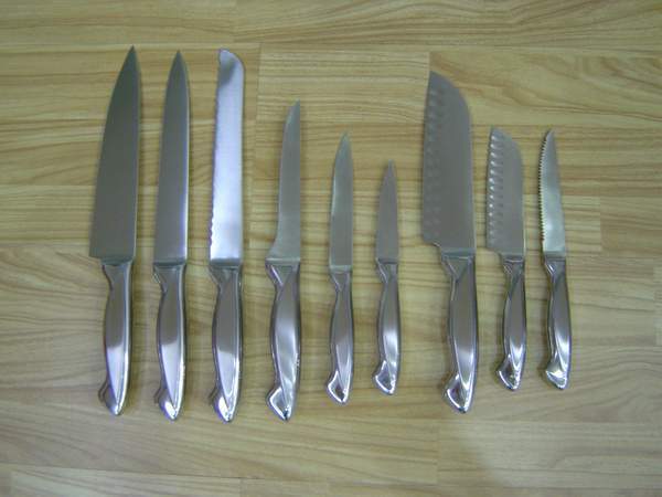 9PCS SS KNIFE HOLLOW Handle