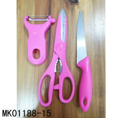 PEELER and KITCHEN SCISSORS and SS UTILITY KNIFE
