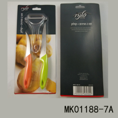 2PCS PLASTIC Handle SS KNIFE and PEELER style 2