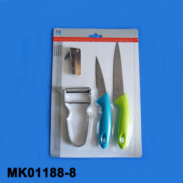 2PCS FRUIT KNIFE CAN OPENER PEELER
