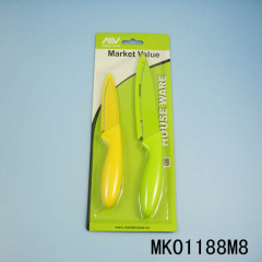 2PCS PLASTIC Handle COATING KNIVES