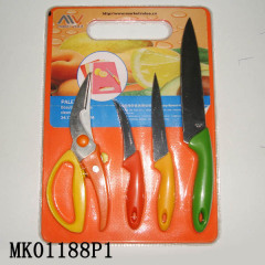 5PCS KNIFE SCISSORS and PLASTIC WHITE BOARD