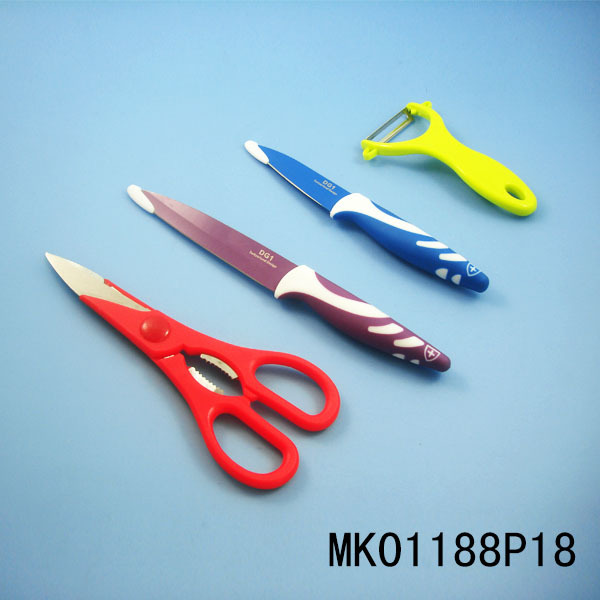 2PCS KNIFE and 9110 SCISSORS and PEELER