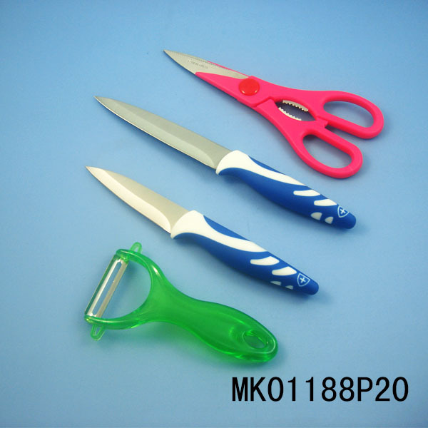 2PCS KNIFE and 9110 SCISSORS and PEELER style 2