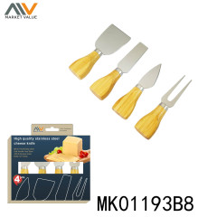 4PCS CHEESE KNIFE WBAMBOO Handle in CB style 2