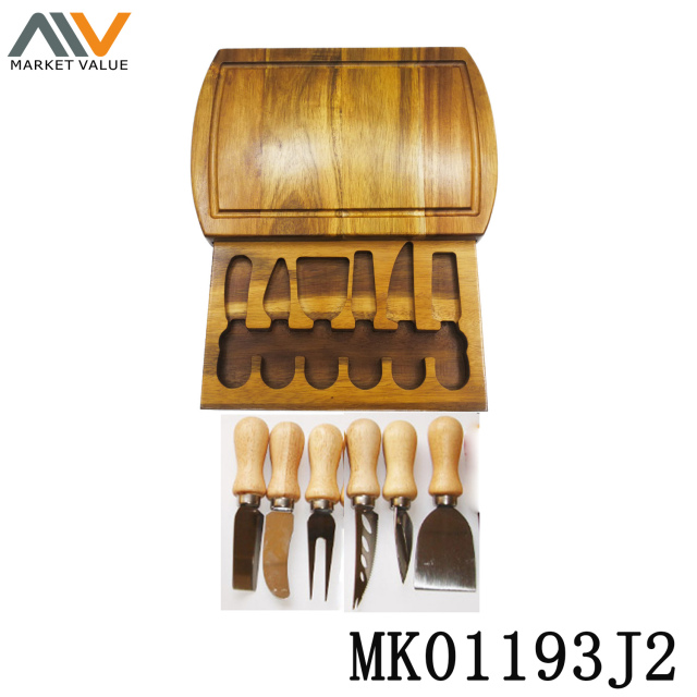 Square Acacia Wooden Cheese Box CB