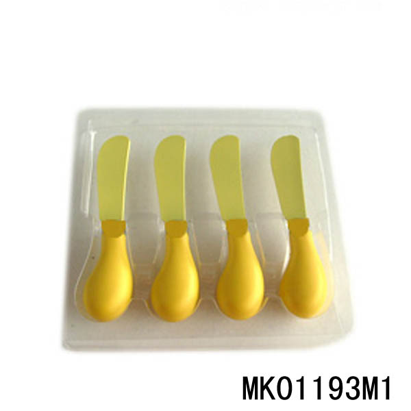 4PCS CHEESE SET with PLASTIC Handle