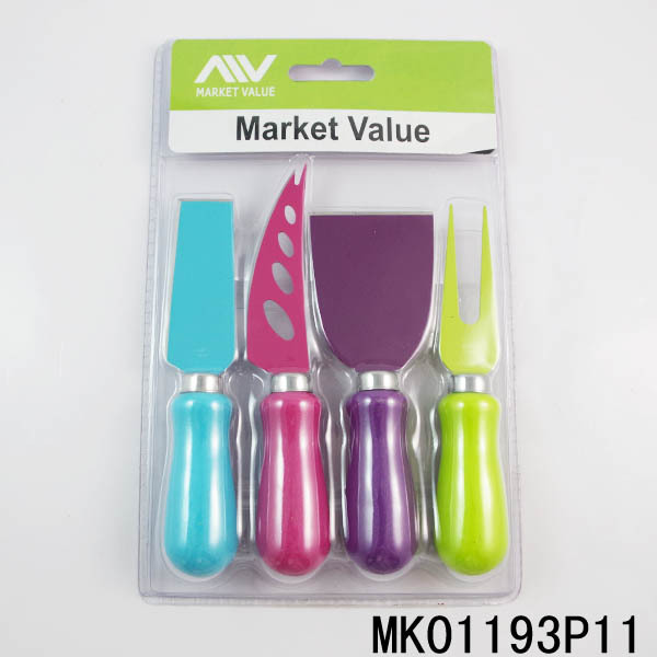 4PCS CHEESE KNIFE NON STICK COATING
