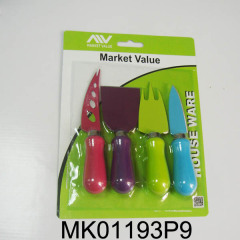 4PCS NON STICK COATING CHEESE KNIFE with PLASTIC Handle style 2