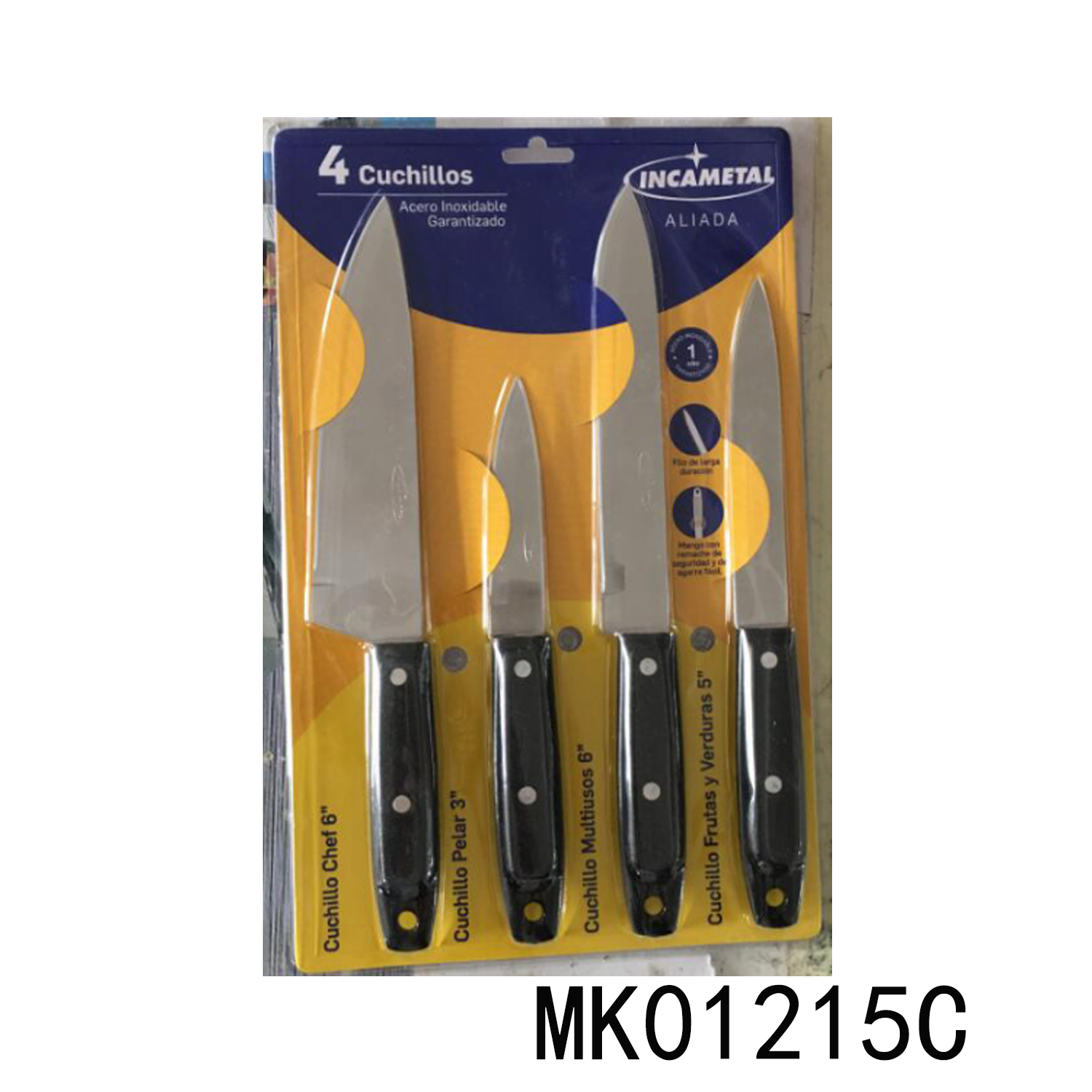 SETS OF 4PCS STAINLESS STEEL KNIFE with PP Handle DC
