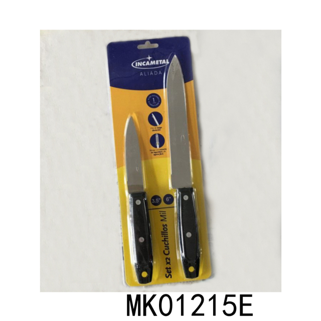 SETS OF 2PCS STAINLESS STEEL KNIFE with PP Handle DC