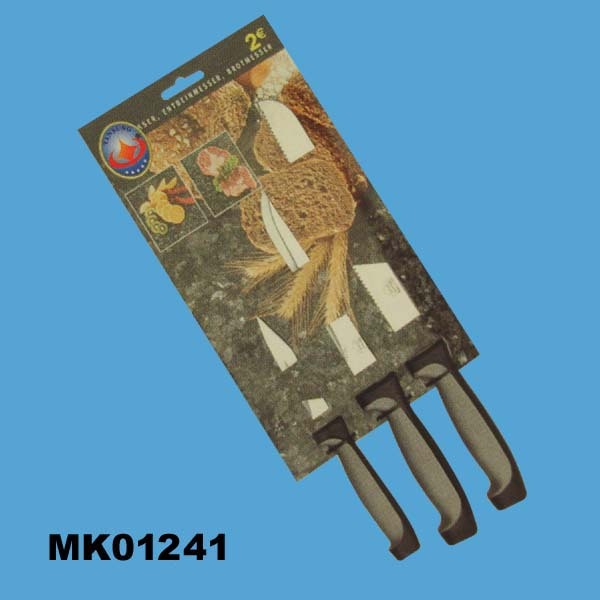 3PCS KNIFE with SOFT Handle