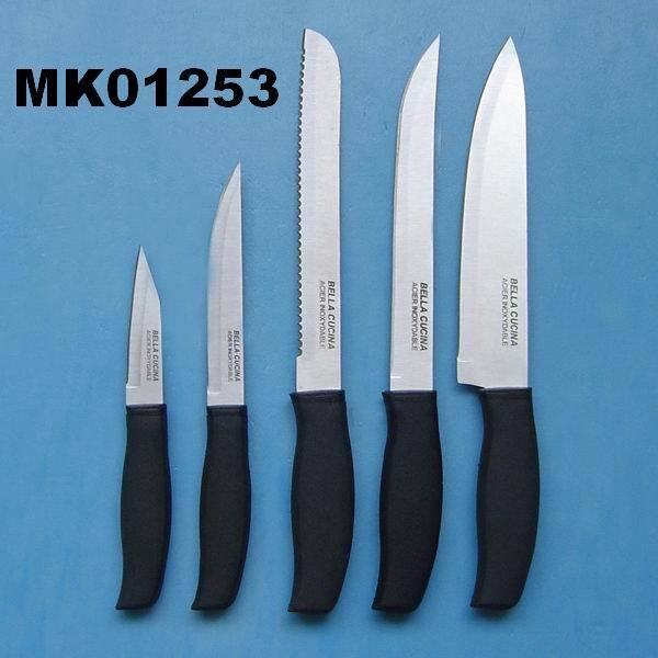5PCS KNIFE with SOFT Handle