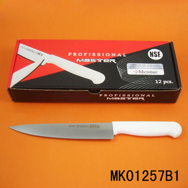12PCS PLASTIC Handle 7in SLICING KNIFE with CB
