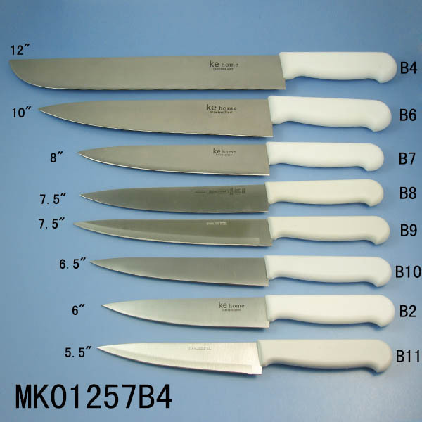 12in PLASTIC Handle CHEF KNIFE style 2