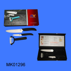 3PCS Ceramic knife and PEELER in GIFT BOX