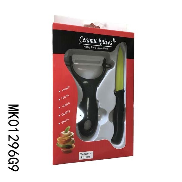 3in NON STICK COATING KNIFE with CERAMIC PEELER in CB