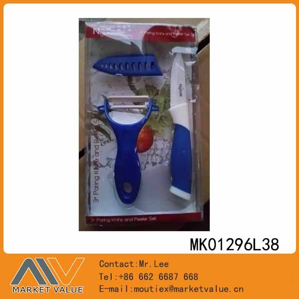 3.5in CERAMIC KNIFE with TRP Handle and PEELER in PVC BOX