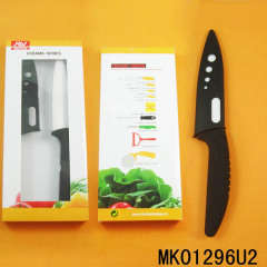 5in CERAMIC MULIT KNIFE with COVER WHITE BOX