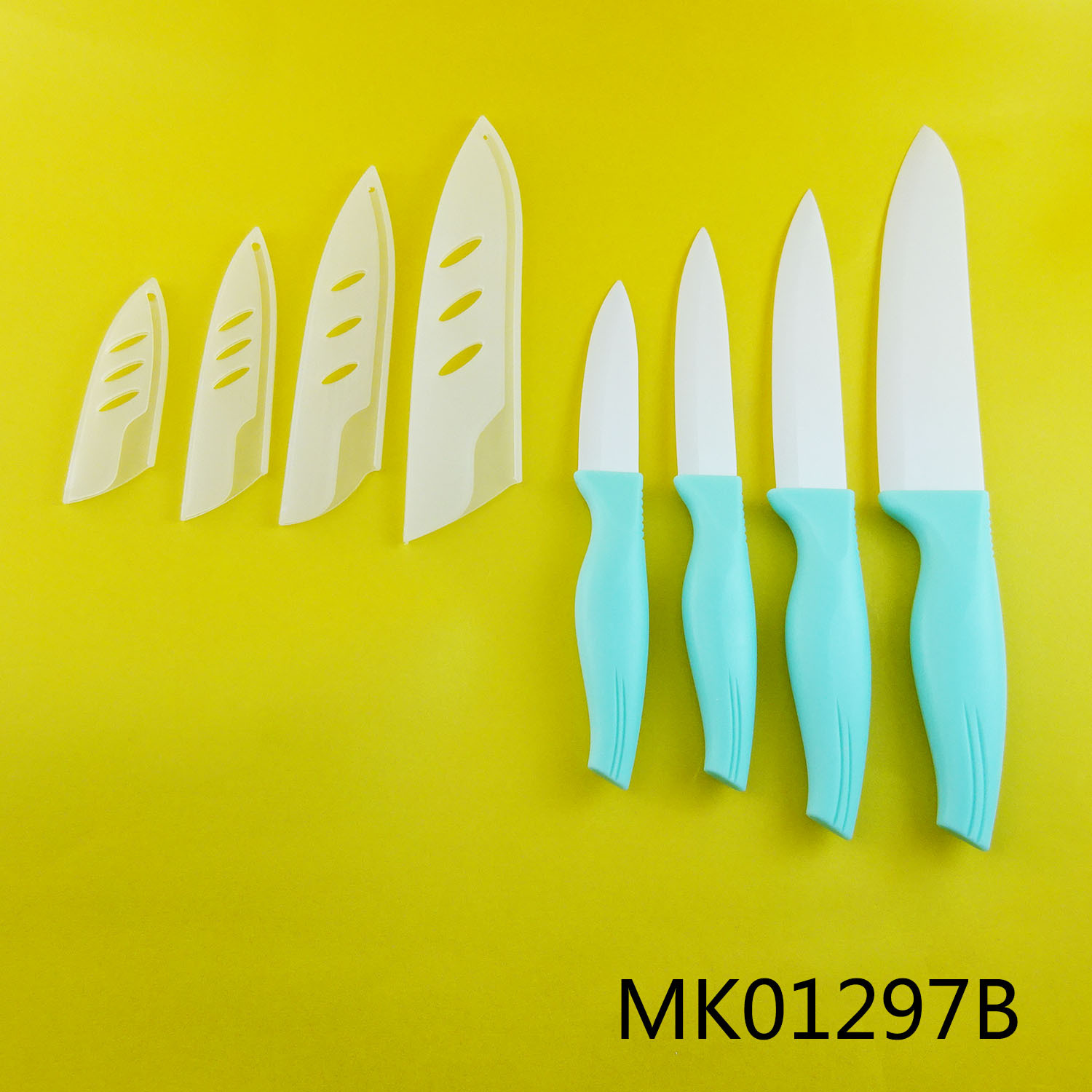 4PCS KITCHEN KNIFE CERAMIC WBLADE COVER