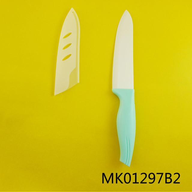 6in CHEF KNIFE CERAMIC WBLADE COVER style 2