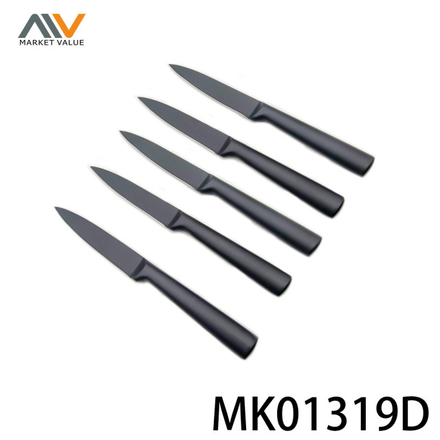 5pcs 4.5in Fruit Knife with NON STICK Coating