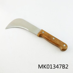 GRAPE KNIFE Grafting Knife with WOODEN Handle style 2