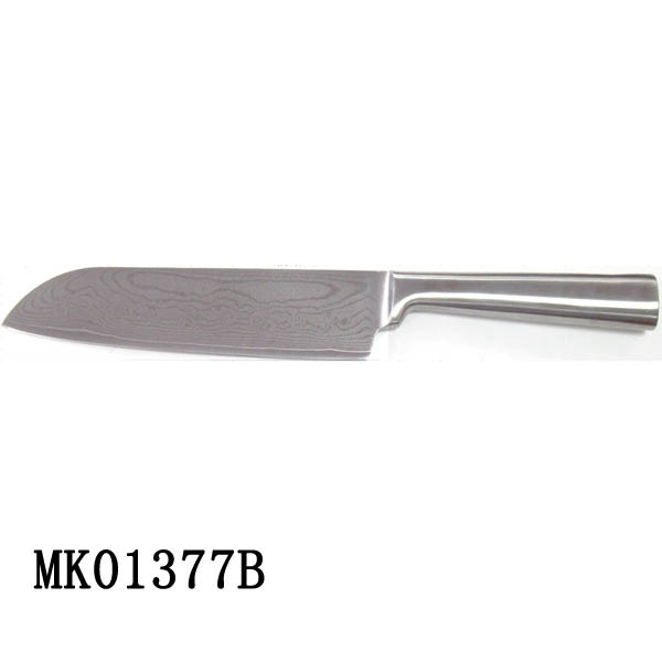 7in DAMASK STEEL CHEF KNIFE HOLLOW Handle IN WINDOWS BOX style 2