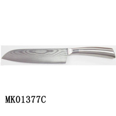 7in DAMASK STEEL CHEF KNIFE HOLLOW Handle IN WINDOWS BOX