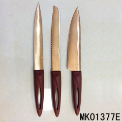 3PCS DAMASK STEEL KITCHEN KNIFE PLASTIC Handle IN WINDOWS BOX