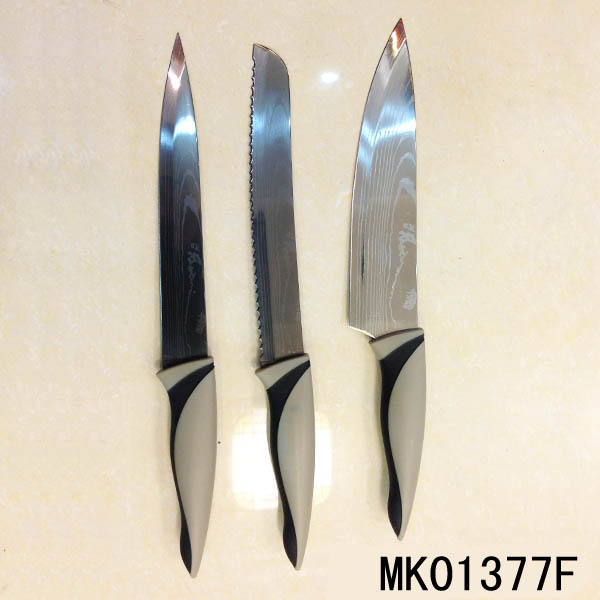 3PCS SS KITCHEN KNIFE