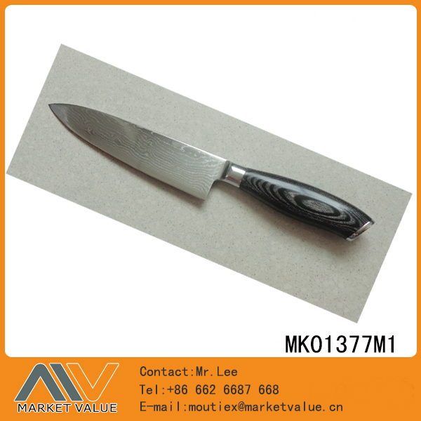 8in DAMASK STEEL CHEF KNIFE style 3