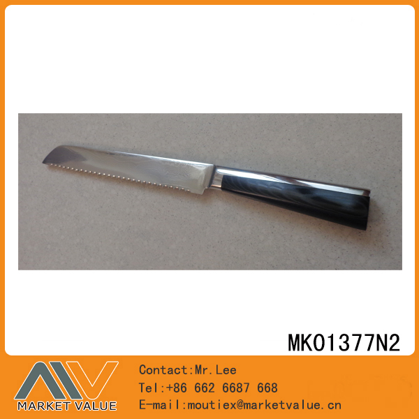 8in DAMASK STEEL BREAD KNIFE style 3