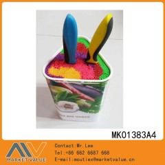 TRIANGULAR FLEXIBLE KNIFE BLOCK with COLORFUL PP ROD style 2