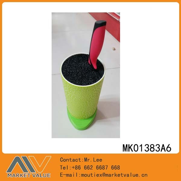 ROUND FLEXIBLE KNIFE BLOCK with COLORFUL PP ROD