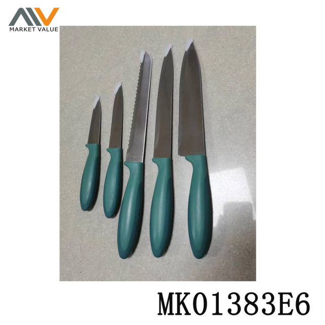5 Piece Set Plastic Handle Set Knife