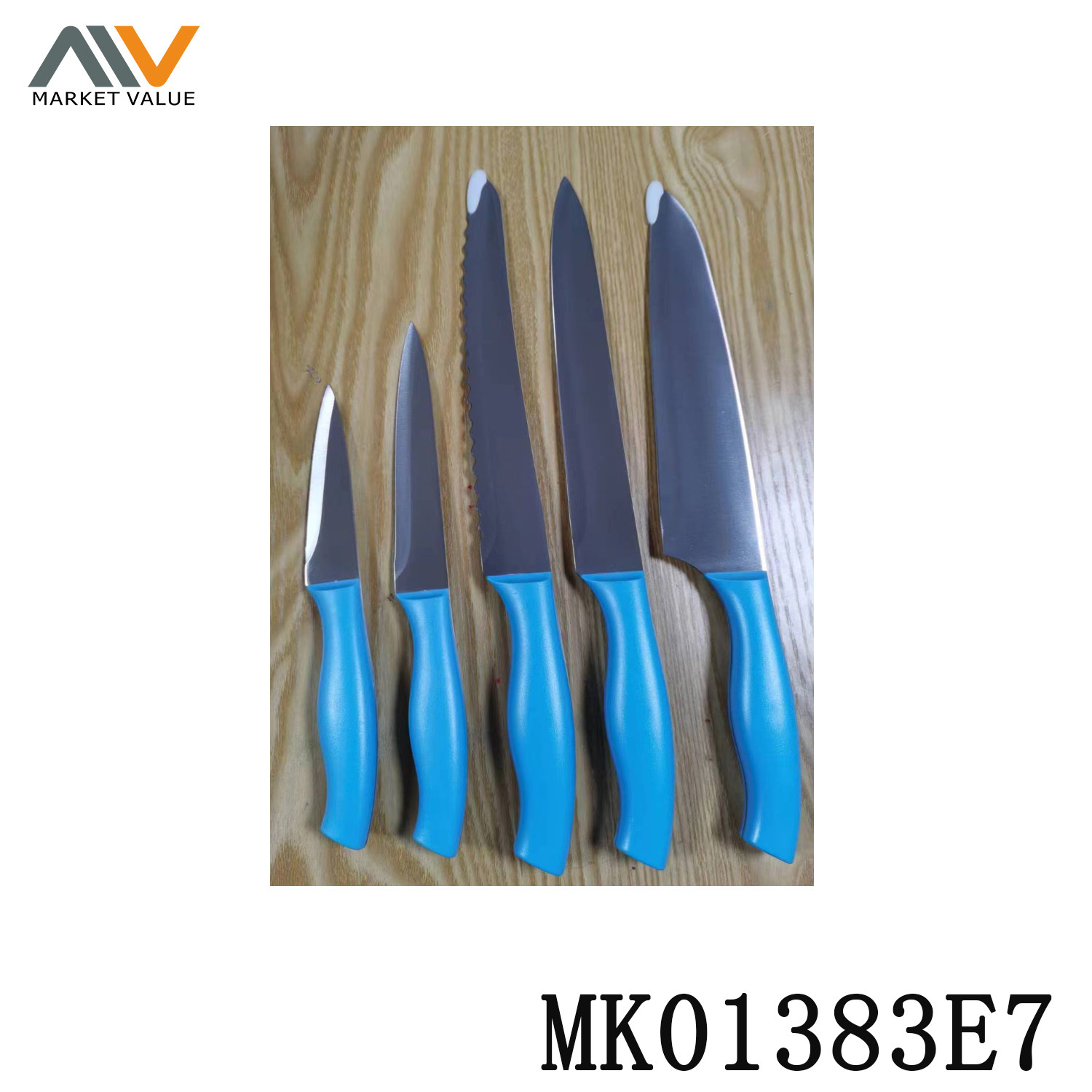 5 Piece Set Plastic Handle Set Knife style 2