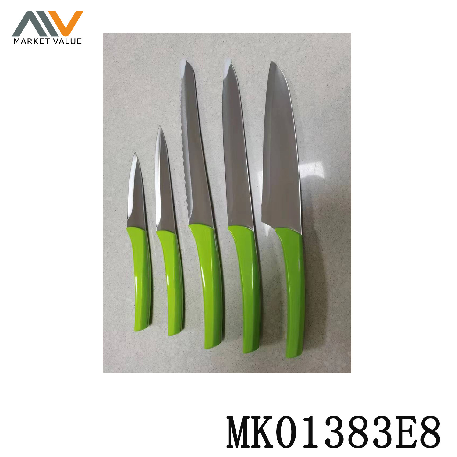 5 Piece Set Plastic Handle Set Knife style 3