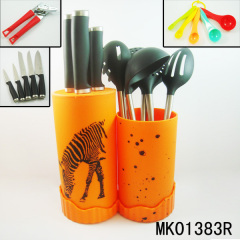 PLASTIC Stand and KNIFE TOOLS with KITCHEN TOOLS TC style 3