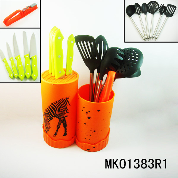 PLASTIC Stand and KNIFE TOOLS with KITCHEN TOOLS TC style 2