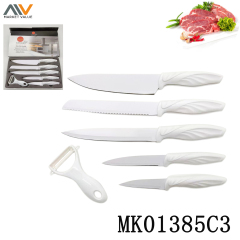 SETS OF 6PCS SS Knife with PP Handle CB style 2