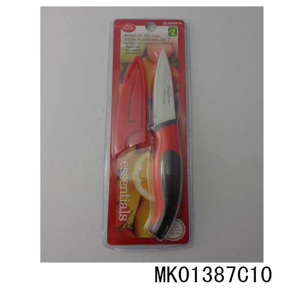 3.5in FRUIT KNIFE with COVER TPR Handle
